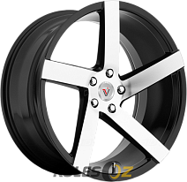 VISSOL V-080R R19x8.5J 5x120 ET15 DIA74.1 black-with-mach