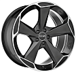 OZ Aspen HLT R20x8.5J 5x112 ET30 DIA79 Matt Black + Diamond Cut - matt black + di