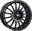 OZ Superturismo GT R15x6.5J 4x108 ET25 DIA65.1 Matt Black + Red Lettering - matt black + re