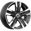Кик Висмут R16x7J 5x112 ET35 DIA66.6 Дарк платинум - алмаз чёрный